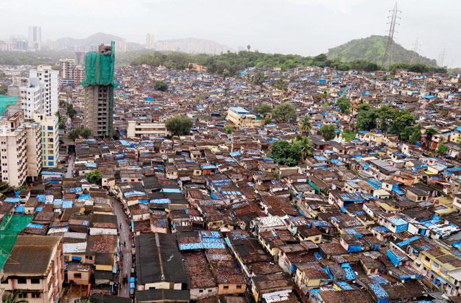 Bhandup West is full of slums and chawls