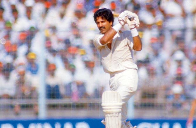 Crowd-puller Krishnamachari Srikkanth blazes away in the 1984-85 season. Pic/Getty Images