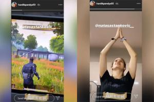Pandya reveals his and Natasa's 'morning stretching' and it's contrast!