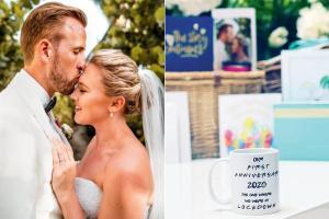 EPL star Harry Kane, Kate celebrate 1st wedding anniversary in lockdown