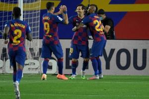 Lionel Messi, Fati shine in Barcelona's 2-0 win over Leganes
