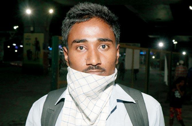 Dhiraj Kumar, a migrant from Bihar