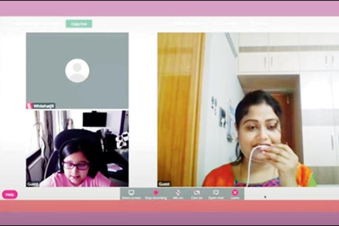 A Whitehat Jr teacher and student during a session. The 18-month-old firm which had 300 employees pre-lockdown has now grown to 800-900 employees