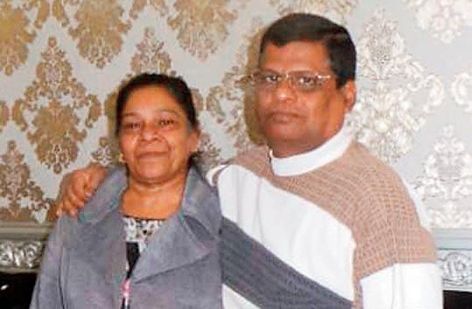 Mazagaon resident Richard Peters, who died of COVID-19, and his wife