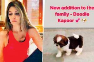 Riddhima Kapoor introduces the new member of their family - Doodle!