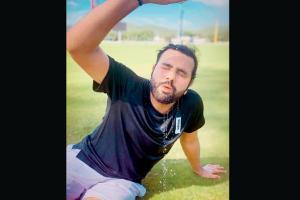 Rohit's first outdoor training session: Felt like myself after so long Rohit Sharma after training at a ground in Ghansoli, Navi Mumbai. Pic/Instagram