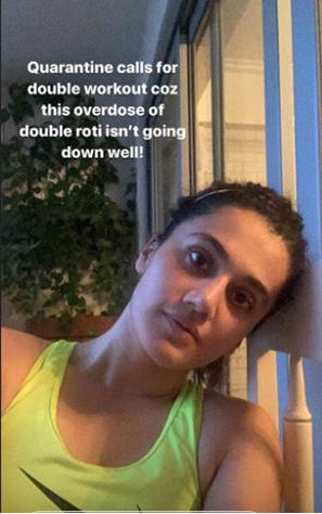 Taapsee Workout