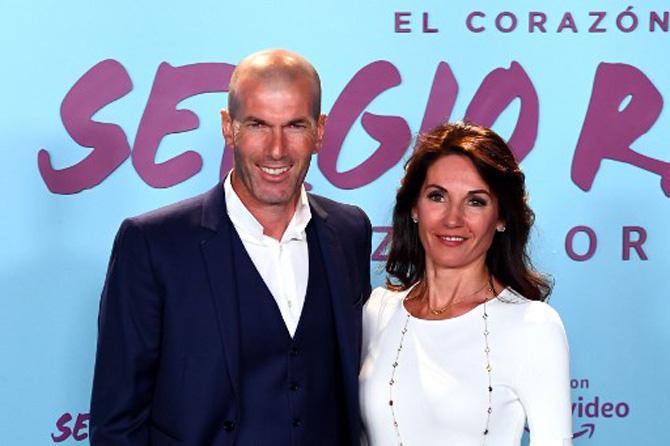 Zidane and wife