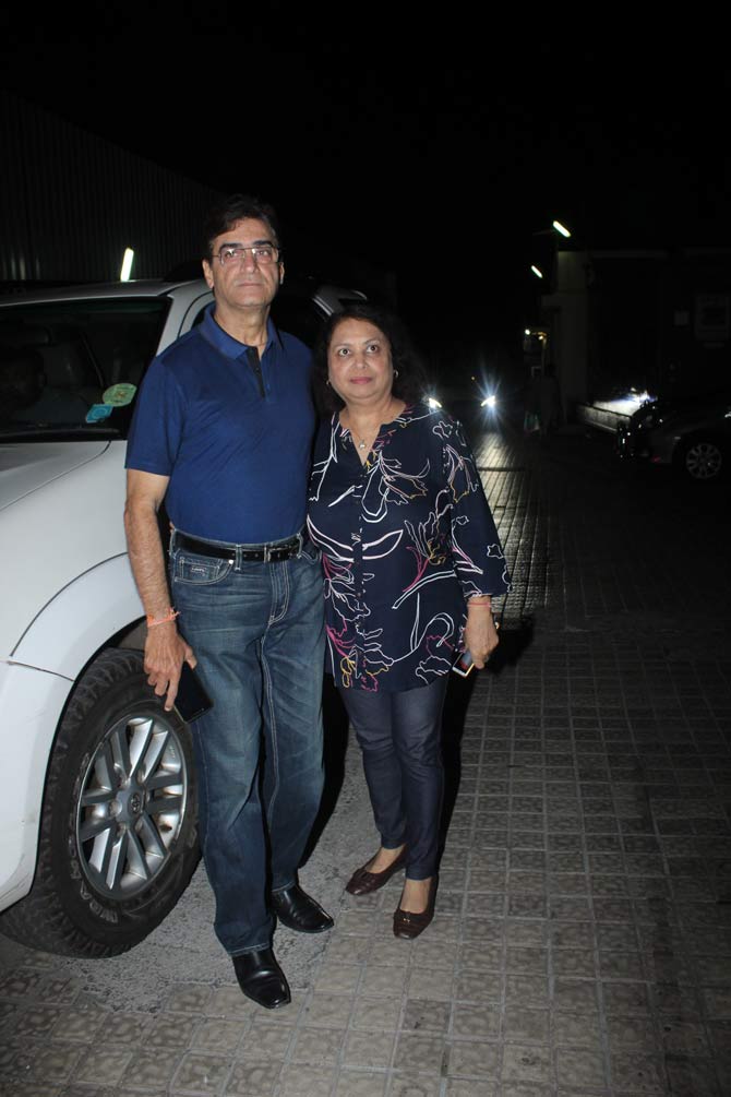 Filmmaker Indra Kumar attended the special screening of Devi with wife Bina Kumar hosted in the city.