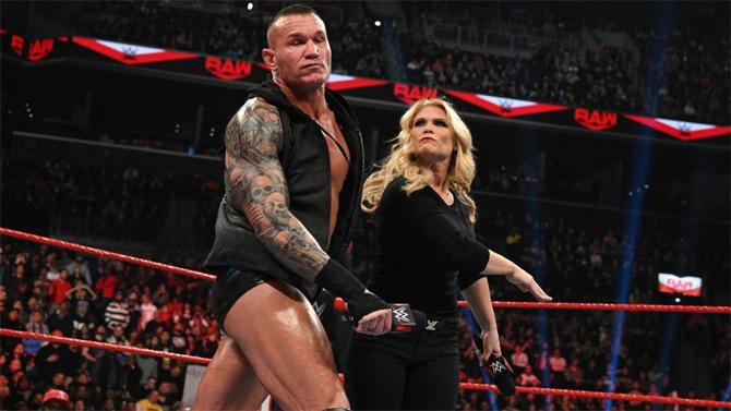  Randy Orton appeared as he and Beth Phoenix immediately got into a tussle of words. As Randy began to blame Beth for Edge's current scenario, the Glamazon slammed Orton and kicked him.