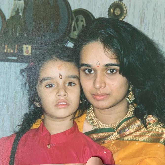 Shraddha Kapoor with her mother Shivangi Kolhapure. The actress shared this picture on Instagram and captioned, 