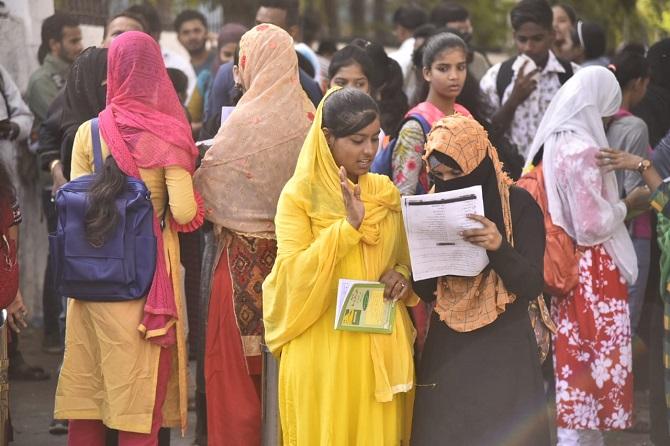 SSC students at Don Bosco High School in Matunga clicked while preparing for the exam.