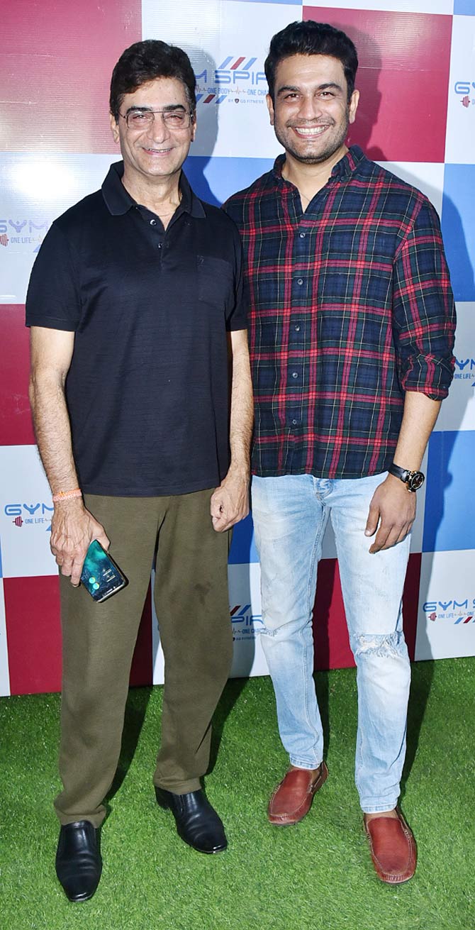 Indra Kumar and Sharad Kelkar were all smiles as they attended the launch event.