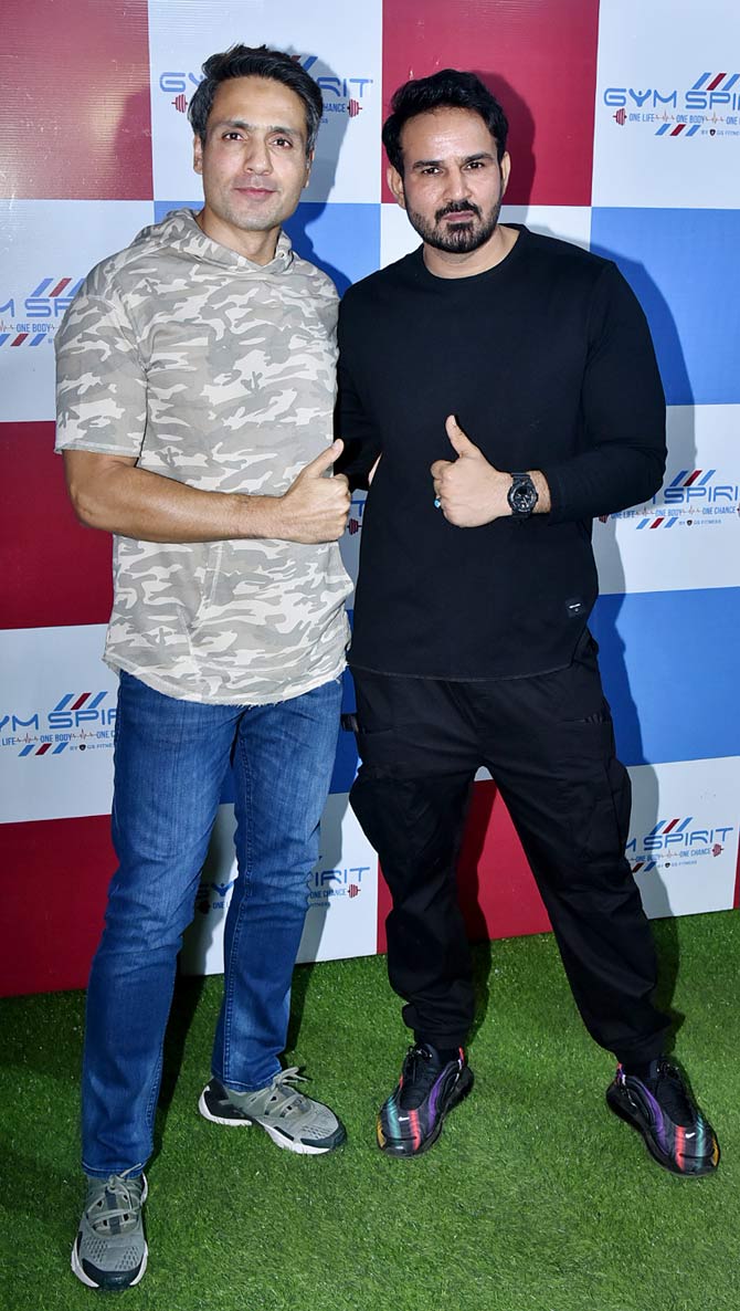 Iqbal Khan also attended the inauguration event of the fitness centre at his casual best.