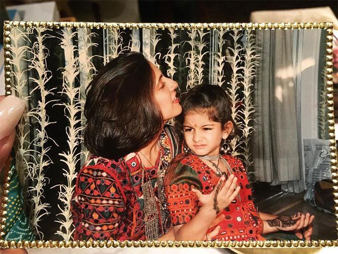 In 2017, the Kapoor sisters - Sonam and Rhea launched their first-ever fashion brand 'Rheson'. Rhea revealed that it was originally Sonam's idea to have their own brand.
In picture: Rhea Kapoor with her mother. She captioned this throwback picture: Style icon and future stylist. #mommyandme #taughtuseverythingweknow