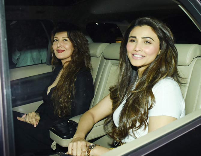 Sangeeta Bijlani and BFF Daisy Shah were all smiles as they arrived for the special screening of Baaghi 3 at a preview theatre in Andheri.