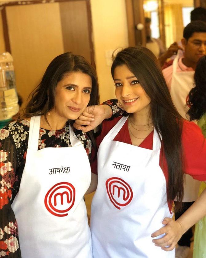 Abinas Nayak, an analyst from Odisha was declared as the winner on March 1 with Oindrila Bala of West Bengal being the runner-up.
In picture: Akanksha poses with a fellow contestant from Masterchef India Season 6, Natasha Gandhi