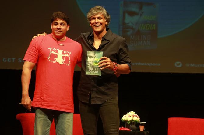 Milind Soman, Usha Soman and Ankita Konwar celebrated the launch of the legendary athlete's memoir hosted in Mumbai.