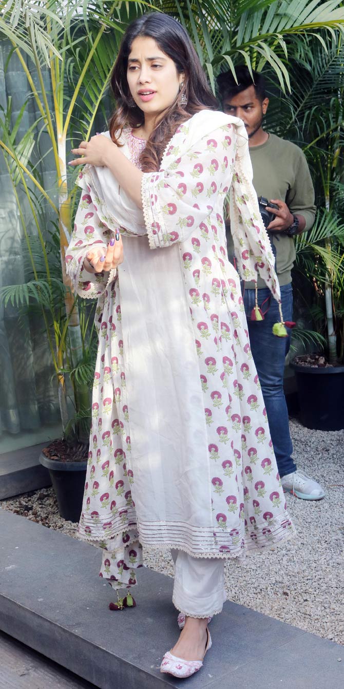 Sridevi and Boney Kapoor's daughter brought in her birthday with a quiet family dinner at sister Anshula Kapoor's residence on the night of March 5.