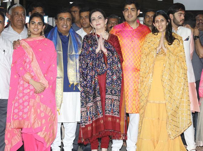 Mukesh and Nita have stood by each other during the good and bad phases of their lives. While Nita hobnobs with B-Town celebs such as Karan Johar, Manish Malhotra among others. Mukesh, on the other hand, prefers to keep a low public profile and is, on rare occasions, spotted with his wife Nita Ambani.




