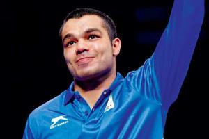 Boxer Vikas Krishan in Asian Olympic quarters