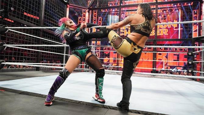 Asuka, the women's tag team champion, put on a strong fight but eventually was no match for Shayna Baszler as she made her tap out. Baszler set a record to eliminate all competitors in the Elimination Chamber and will face Becky Lynch for the Raw women's title at WrestleMania 36