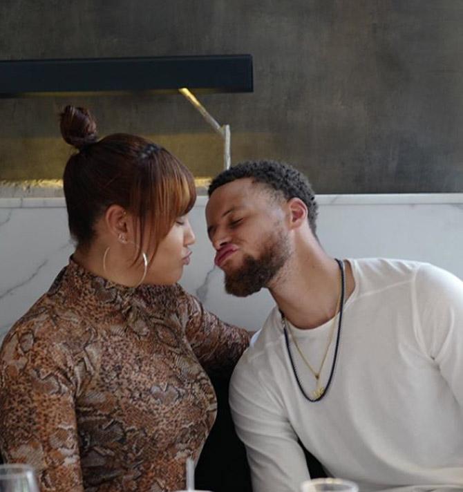 NBA star Stephen Curry and wife Ayesha know how to slam dunk social media!