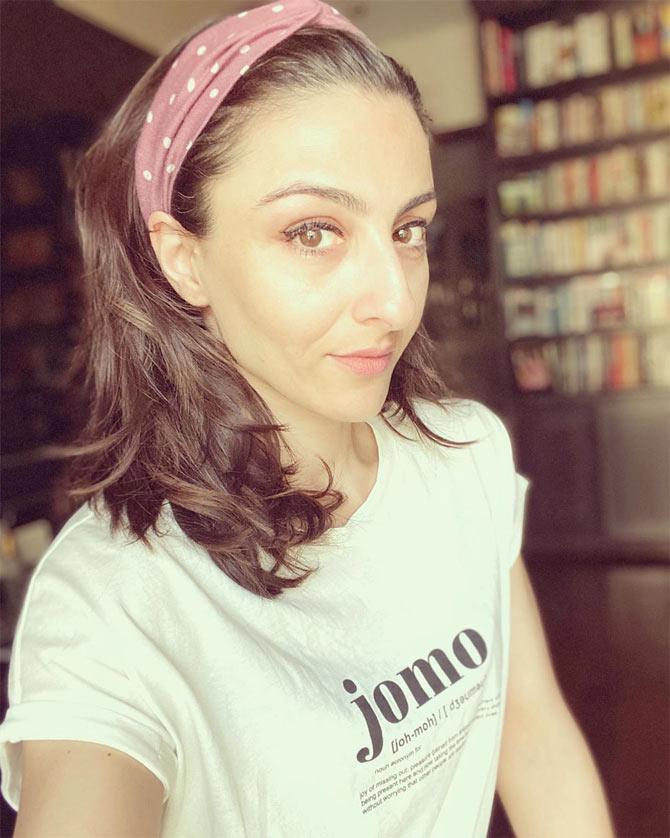 Soha Ali Khan too shared the 'joy of missing out' during the time of corona. 
