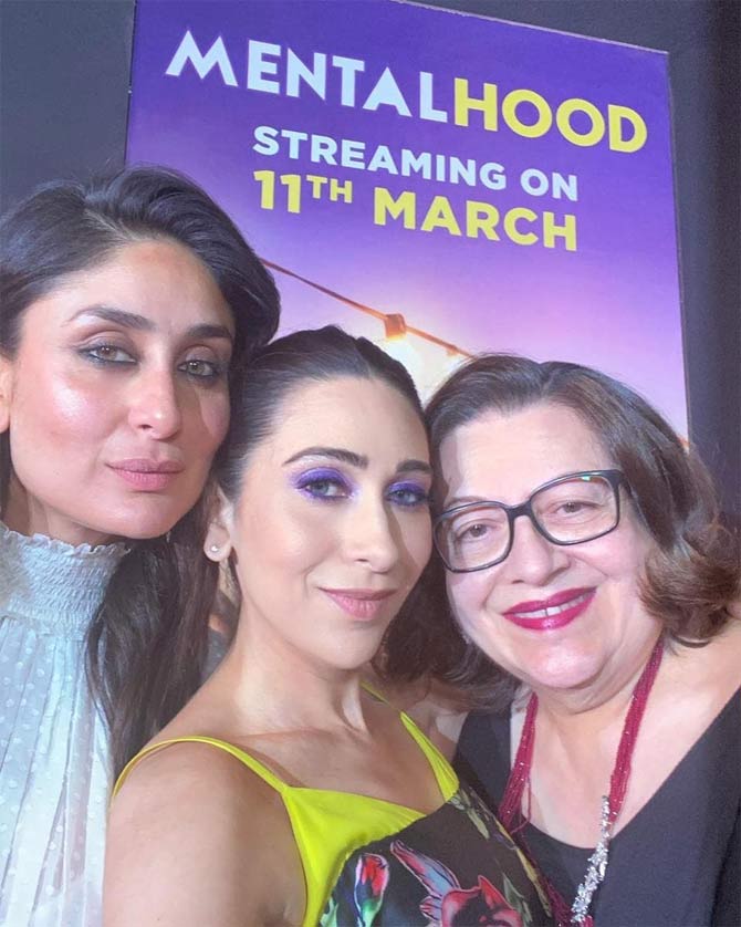 Kareena Kapoor's sister Karisma Kapoor made her digital debut with Mentalhood. During the premiere, the mother-daughter trio posed for a picture-perfect selfie