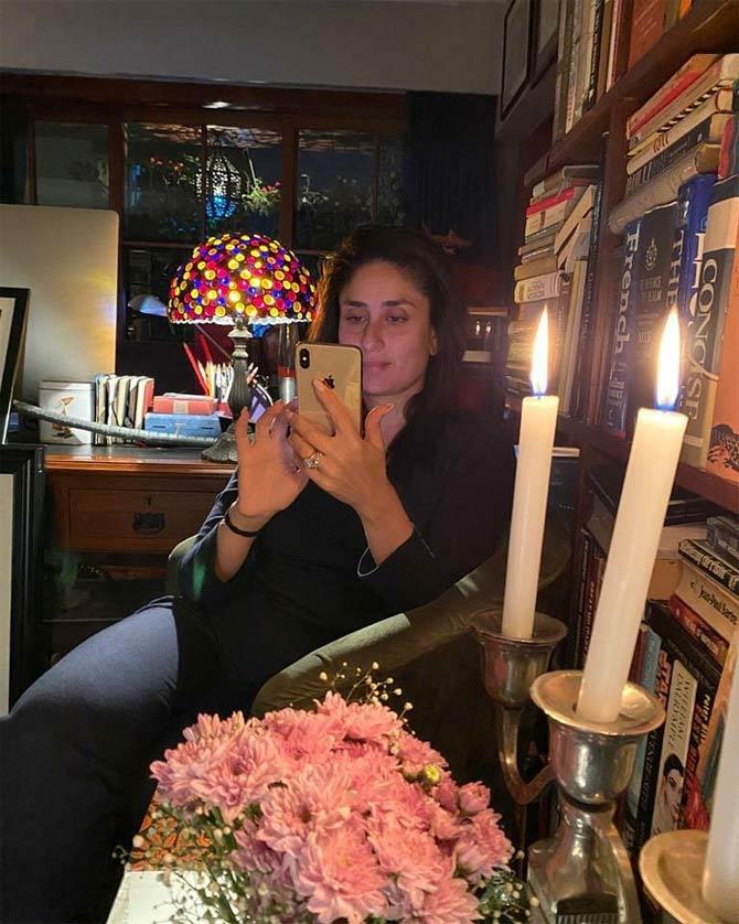 As Saif Ali Khan chose to read a book during the social distancing period, Kareena Kapoor Khan was busy on Instagram