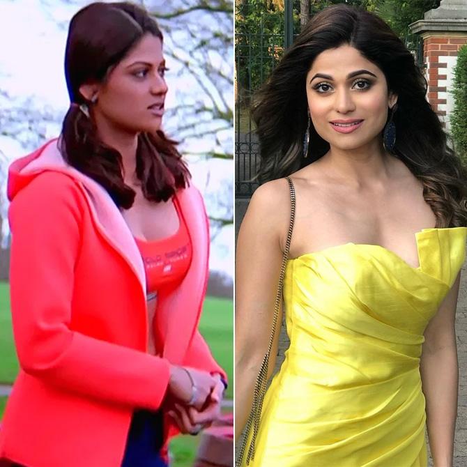 Shamita Shetty: Introduced as the sister of actress Shilpa Shetty, Shamita made her Bollywood debut in 2000 with Aditya Chopra's directorial Mohabbatein but worked in a few films since then. In 2002, Shamita Shetty made her Tamil debut with Raajjiyam, however, the film bombed at the Box Office and did no good to her career. In 2003, Shamita Shetty made her Telugu debut with the film Pilisthe Palukutha, which too failed to do wonders at the Box Office. Shamita Shetty made special appearances in songs such as 'Chori Pe Chori' from Saathiya (2002) and 'Sharara Sharara' from Mere Yaar Ki Shaadi Hai (2002), but her career failed to take off!