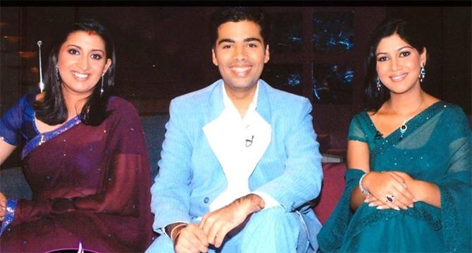 Sharing a throwback picture featuring Karan Johar and Sakshi Tanwar from her acting days, Smriti showed why she is one of the coolest and wittiest politicians of India. While captioning the picture from her acting days in which Smriti appears slim and fit, she captions: Notice how slim yours truly was. Totally blame the damn hampers for the weight gain!