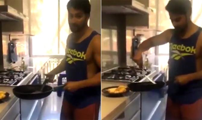 Varun Dhawan:The Coolie No 1 actor tried his hand at cooking an omelette in his kitchen, and he shared a video on his stories on Instagram. Just like Katrina, Varun too gave a running commentary while cooking the 'anda' (as he called in the video). He shared an interesting anecdote about how he actually used to cook a lot of things when he was in university as a student. 