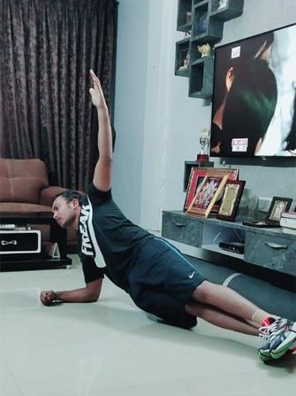 Mumbai sensation Prithvi Shaw also shared a photo of him in the middle of some stretching and said - Now more than ever, we are one team #teamnike #playfortheworld