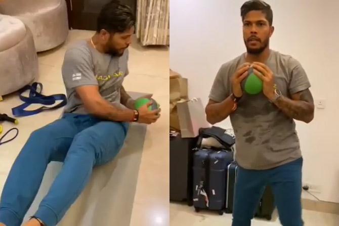 Pacer Umesh Yadav also shared a video of him working out at home with an inspirational message: Yes we are facing a tough situation currently but use your time well. Exercise and stay fit. 