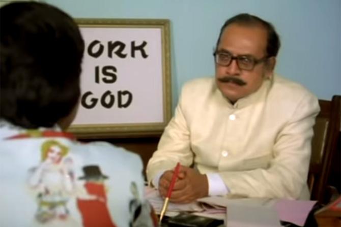 Utpal Dutt: Who can ever forget the moustache twirling gentleman from Golmaal! The film wouldn't be one of Hindi cinema's all-time classics without Dutt and his eccentricities. His funny acts in Naram Garam, Rang Birangi and Shaukeen were also excellent and deserve to be appreciated.