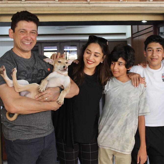 Madhuri Dixit-Nene too is making the most of her free time by spending it with her husband Sriram Nene, sons Arin and Raayan. The actress took to her Instagram and gave us some insights about how she is spending her quarantine time.