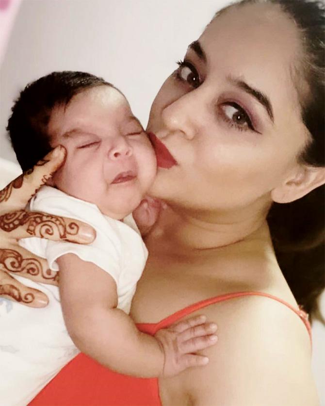 While making the announcement of the new arrival, Mahhi wrote on social media, 