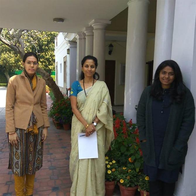 While informing her followers that 'Social Distancing is need of hour!', Supriya Sule shared a picture with her team members and informed her followers that her team in Pune and Delhi will be working from home amidst the coronavirus fear. The 50-year-old leader also shared tips on how one should keep one's office safe and be socially responsible!