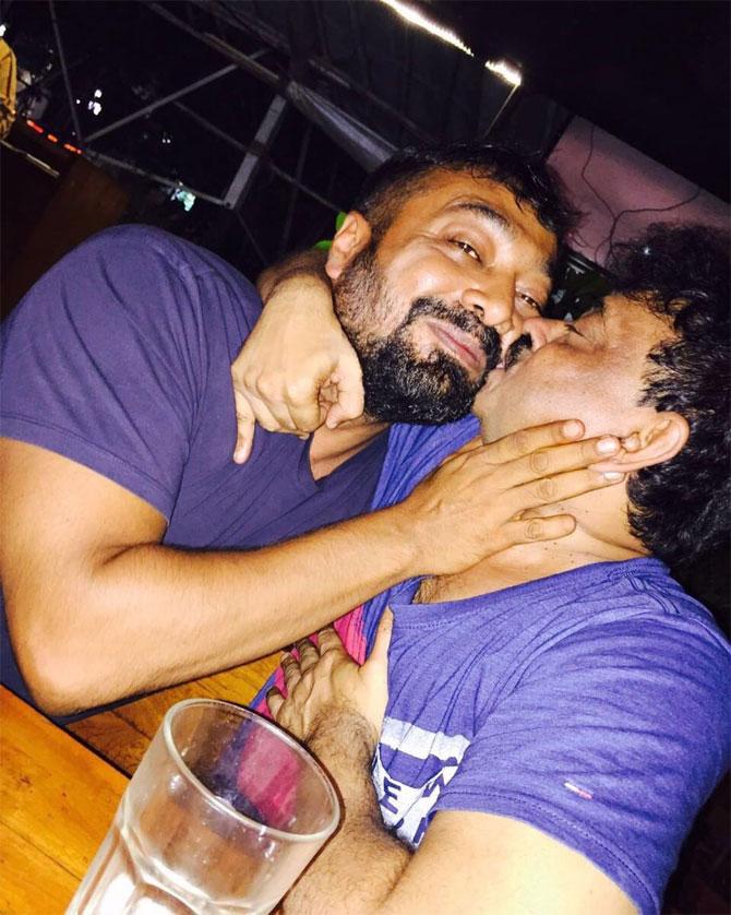 But things changed in 2017. Ramu and Kashyap met with a bunch of friends for dinner and drinks. Spirits were high and they ended their feud by planting kisses on each other. 