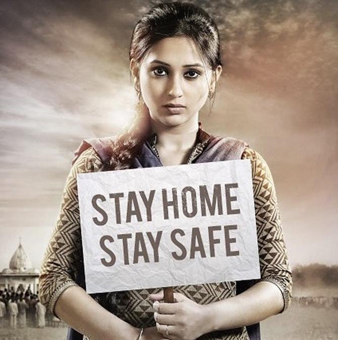 Trinamool Congress MP Mimi Chakraborty, who has been quarantined at home is spending her time by playing games and working out. The Jadavpur MP shared a heartwarming post where she was seen holding a placard that read: Stay Home, Stay Safe!