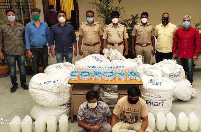 In another case, the Charkop police arrested two people and seized 9,800 bottles of fake hand sanitisers worth Rs 10.5 lakh from Sector 3, on March 30. According to the police, the accused have been identified as Jagdish Keshbhai Bhamania, 30, and Rajesh Narsingh Chaudhary. 