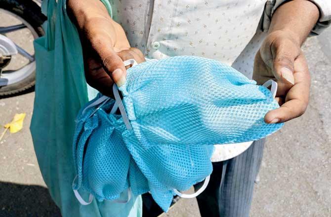 Param Bir Singh, the Commissioner of Police, received information about the stock of huge quantity of masks, which includes 2.75 lakh N95 masks.