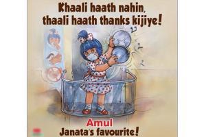 Amul's new doodle encourages people to take part in Janta Curfew