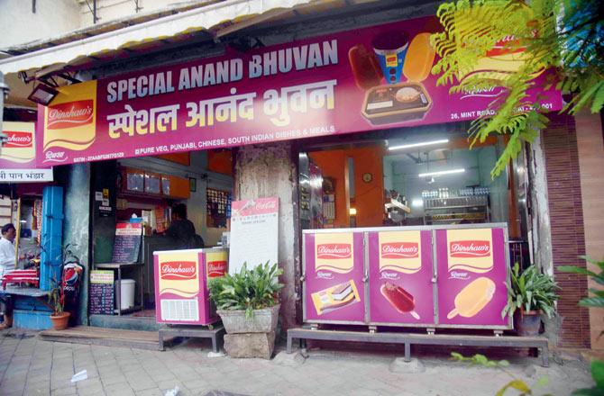 Anand Hegdekar, owner, Special Anand Bhuvan on 26, Mint Road, says the owners don