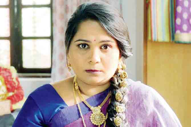 A still from the show that shows Pushpavalli ready for her engagement