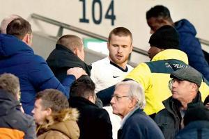 Tottenham footballer Eric Dier fights with fan after team's exit