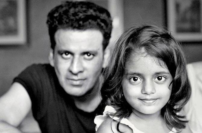 Manoj Bajpayee with daughter Ava