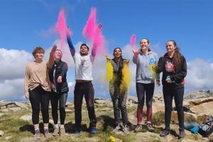 Here's why a mountaineer played Holi on top of Australia's highest peak