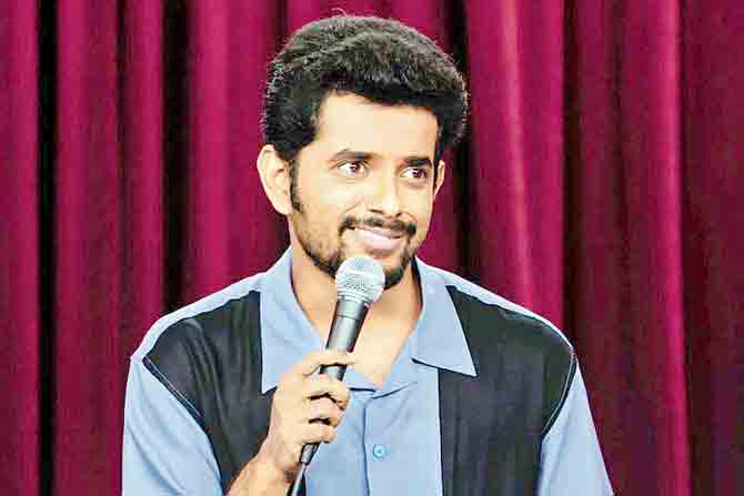 Stand-up comic Naveen Richard’s character is Suresh’s employer and friend